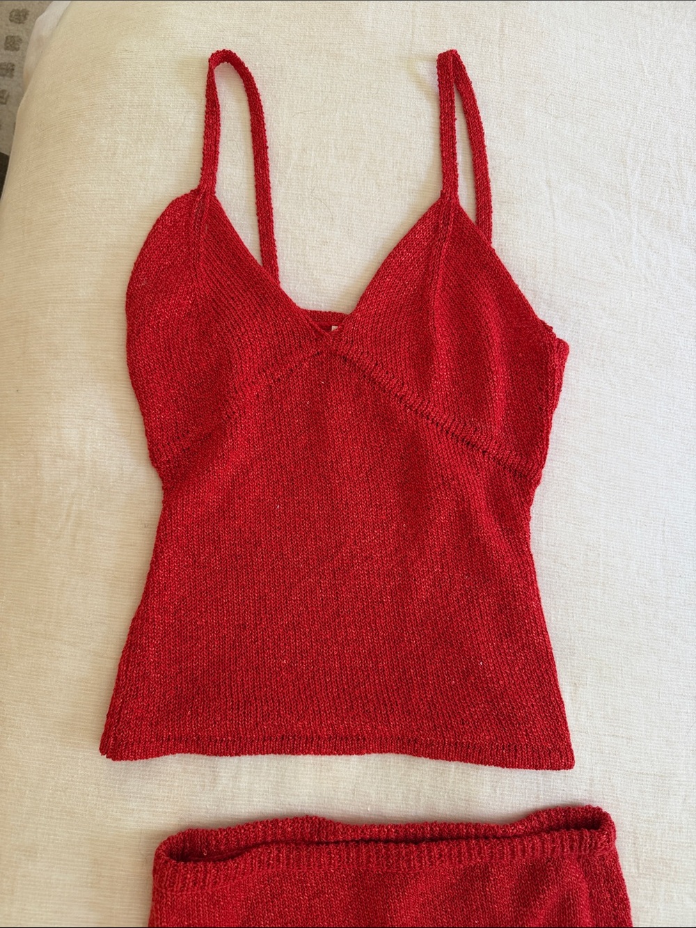 Asta Resort Carolina Skirt & top in Red - Picture 6 of 7